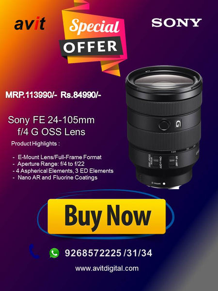 FE 24–105 mm F4 G OSS Lens SEL24105G - Main Image
