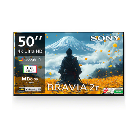 Sony 126 cm (50) BRAVIA 2 II 4K Ultra HD Smart LED Google TV K-50S22BM2 (Black)