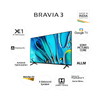 Sony 108 cm (43) BRAVIA 3 4K Ultra HD Smart LED Google TV K-43S30 (Black)