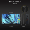 Sony 164 cm (65) BRAVIA 3 4K Ultra HD Smart LED Google TV K-65S30 (Black)
