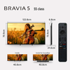 Sony 139 cm (55) BRAVIA 5 4K Ultra HD AI Technology Smart Mini LED Google TV K-55XR55A (Black)