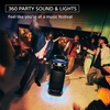 Sony ULT Tower 10 Party Speaker | ULT Button for Massive Bass & Powerful Sound | 360° Sound & Party Lights | Wireless Mic for Karaoke | Bluetooth | Touch Panel | IP64 | TV Sound Booster | Wheels