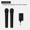 Sony ULTMIC1 Wireless Microphone for Karaoke with 20 Hour Battery, Includes Two Wireless Mics and Receiver (UOULTMIC1) ECM-ULT100