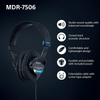 Sony MDR-7506 Professional Wired On Ear Headphones (Best Compatible with Professional Cinema Line Camera) - Black