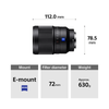 Sony Distagon T* FE 35mm F1.4 ZA (SEL35F14Z) E-Mount Full-Frame, Prime Lens SEL35F14Z//Q