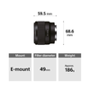 Sony FE 50mm F1.8 (SEL50F18F) E-Mount Full-frame, Large Aperture 50mm Prime Lens SEL50F18F//CSYX