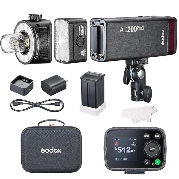 Godox AD200Pro II 200Ws TTL Pocket Flash