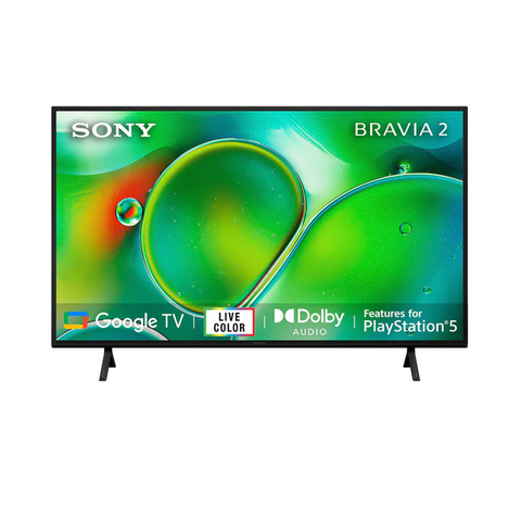 Sony 108 Cm (43) BRAVIA 2 4K Ultra HD Smart LED Google TV K-43S25 (Black)