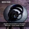 Sony MDR-7506 Professional Wired On Ear Headphones (Best Compatible with Professional Cinema Line Camera) - Black