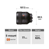 Sony FE 85mm F1.4 GM Portrait Lens
