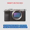 Sony Alpha ILCE-7CR Full-Frame Interchangeable-Lens Mirrorless Camera (Body Only) | Made for Creators | 61.0 MP | Artificial Intelligence based Autofocus | 4K 60p Recording - Silver ILCE-7CR/SQ IN5 |