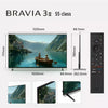 Sony 139 cm (55 inches) BRAVIA 3II AI XR Powered 4K 120HZ Ultra HD Smart LED Google TV K-55XR35M2 (Black)