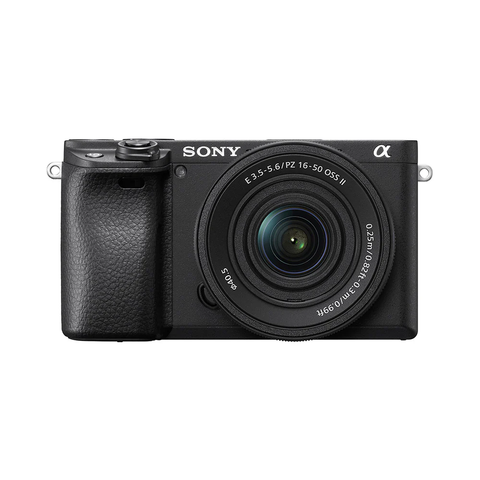 Sony Alpha ILCE-6400K 24.2MP Mirrorless Camera (Black) with SELP16502 Power Zoom Lens | APS-C Sensor | Real-Time Eye Auto Focus | 4K Vlogging Camera | Tiltable LCD - Black ILCE-6400K/BQ IN5 |