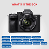 Sony Alpha 7IV Full-Frame Hybrid Camera (ILCE-7M4K) | 33 MP Mirrorless Camera, 10 FPS, 4K/60p, with 28 -70 mm Zoom Lens ILCE-7M4K/BQ IN5