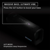 Sony New Launch ULT FIELD 3 Bluetooth Wireless Speaker with Massive Bass|24hrs Playtime|Hands Free Calling(with Mic)|IP67 (Waterproof,Dustproof,Rustproof)|Shoulder Strap|Quick Charge(SRS-ULT30)