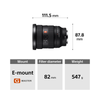 Sony E Mount FE 16–35 Mm F2.8 GM II Full Frame Lens (SEL1635GM2) | Smallest & Lightest | Wide-Angle Zoom Lens | High Resolution & Bokeh