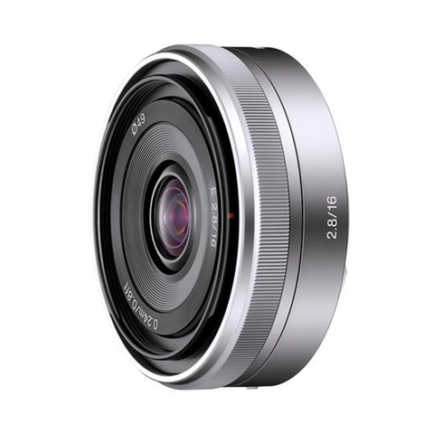 Sony SEL16F28 E Mount - APS-C 16mm F2.8 Prime Lens (Silver) SEL16F28//J SYX