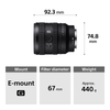 Sony E Mount FE 24-50mm F2.8 G I Full Frame Lens (SEL2450G) | Smallest & Lightest | Wide-Angle Zoom Lens | High Resolution - (Black) SEL2450G//Z SYX SEL2450G//Z SYX