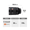 Sony E-mount FE 28-70mm F2 GM Full-Frame Lens (SEL2870GM) I Gorgeous Bokeh I Superb Resolution | Compact and lightweight | Portrait Lens - Black SEL2870GM//Q SYX