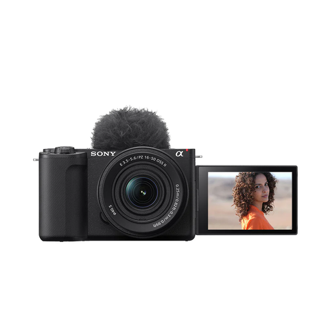 Sony Alpha ZV-E10M2K 26 MP Interchangeable Lens Mirrorless Vlog camera for creators (16-50mm Power Zoom Lens) | APS-C Sensor | 4K 60p with 10bit 4:2:2 recording - (Black) ZV-E10M2K/BQ IN5 |