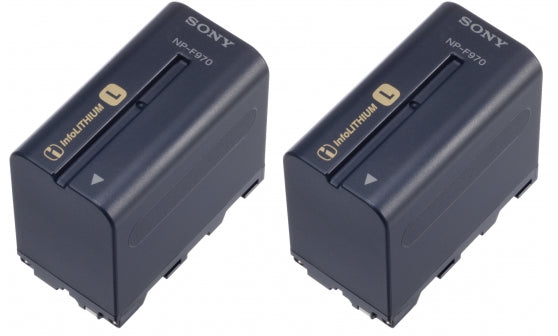 2NP-F970/B (2NPF970/B) Info-Lithium Battery Twin Pack - Avit Digital, Sony
