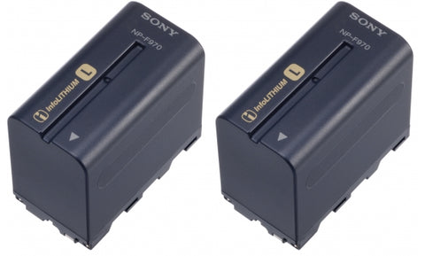 2NP-F970/B (2NPF970/B) Info-Lithium Battery Twin Pack - Avit Digital, Sony