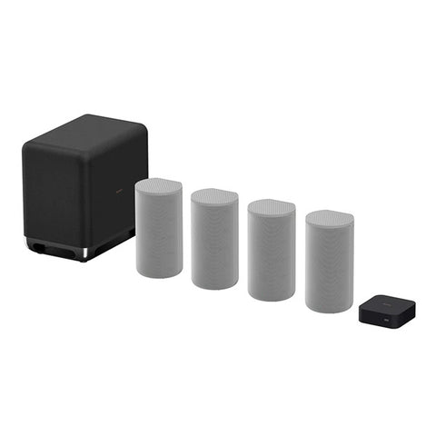 Sony HT-A9 7.1.4ch High Performance Home Theater Speaker System Multi-Dimensional Surround Sound Experience with 360 Reality Audio and Wireless Subwoofer SA-SW5, works with Alexa and Google Assistance
